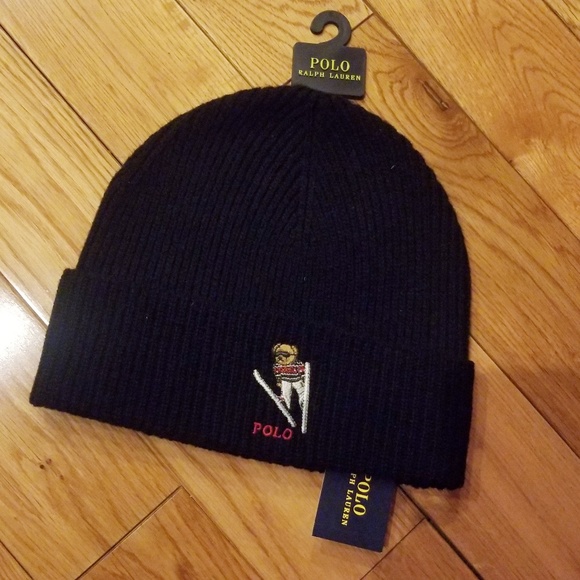 polo ski bear beanie